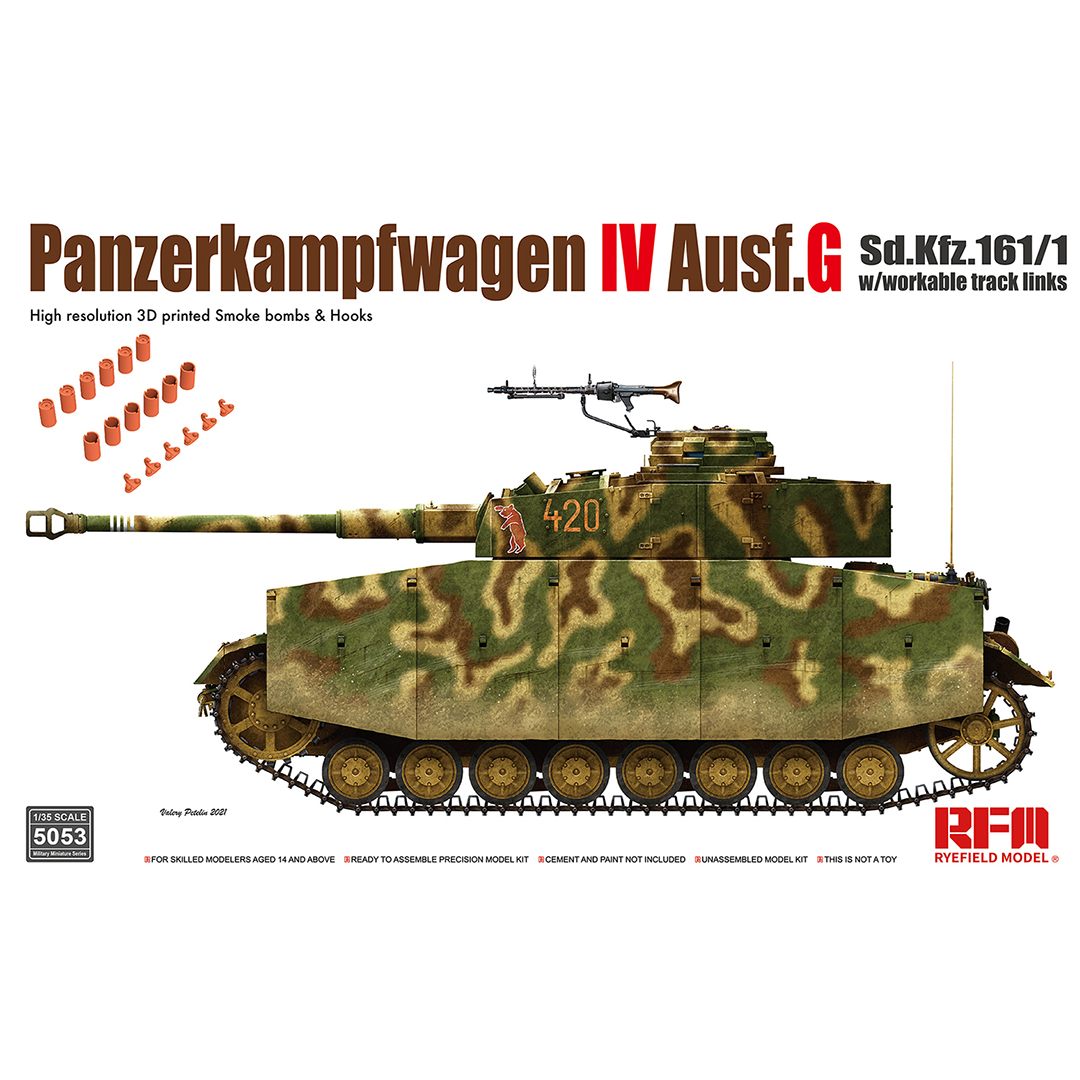 Model Kit Rg - RYEFIELD MODELLO RFM RM-5053 Pz.Kpfw.IV Ausf.G