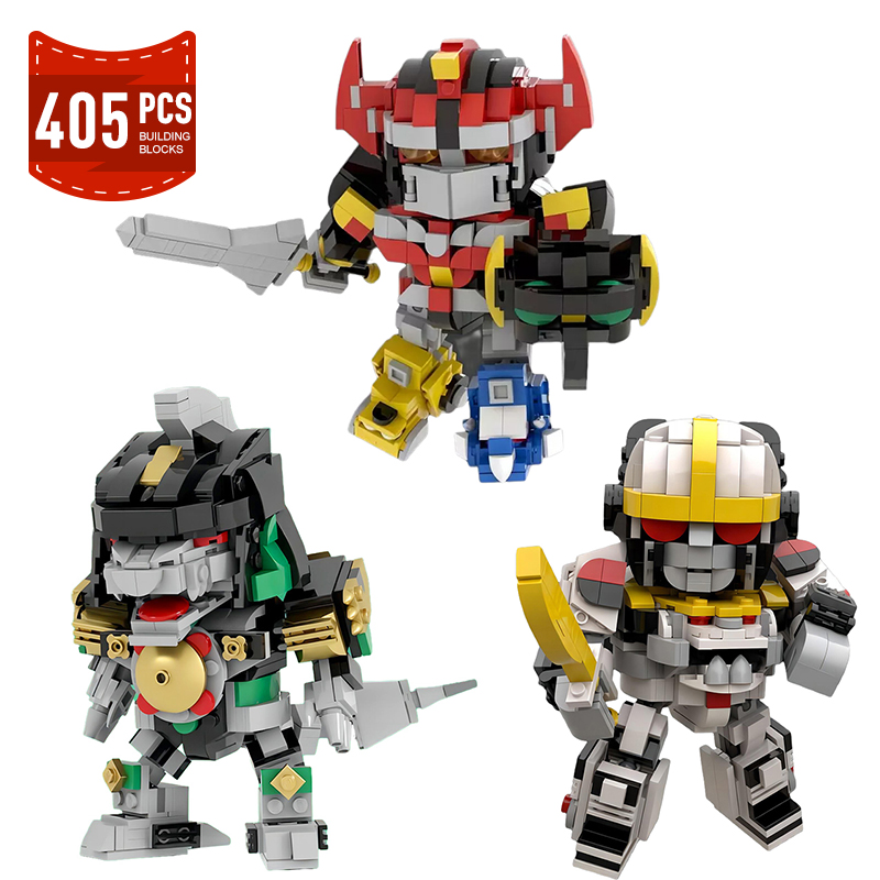 Model Kit Voltron - MOC Mighty Morphined Power-Rangersed Robot Model