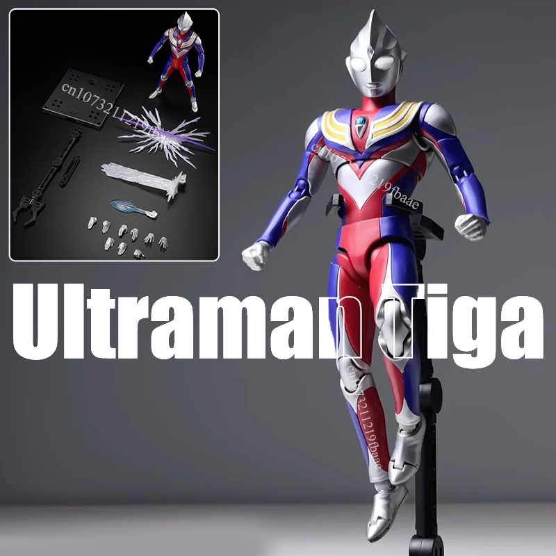 Model Kit Ultraman Tiga - Action Figure Originale Blokees Ultraman Tiga,