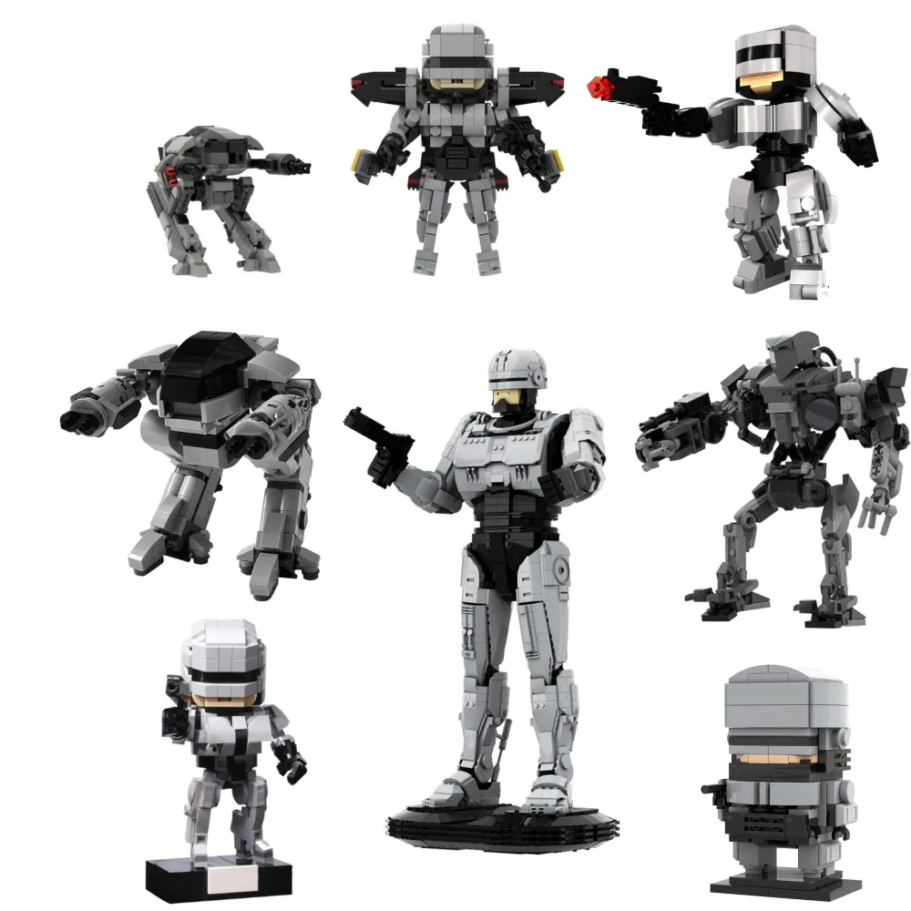 Model Kit Robocop - MOC Film MechWarrior RoboCopeds Serie Building