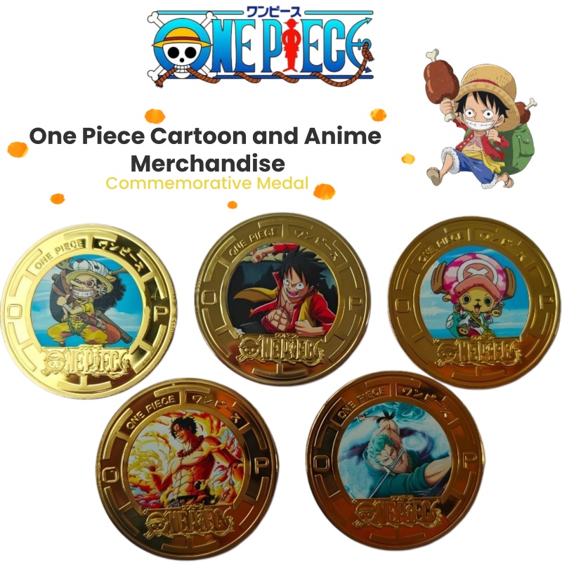 Model Kit Anime - Moneta commemorativa in metallo creativa con