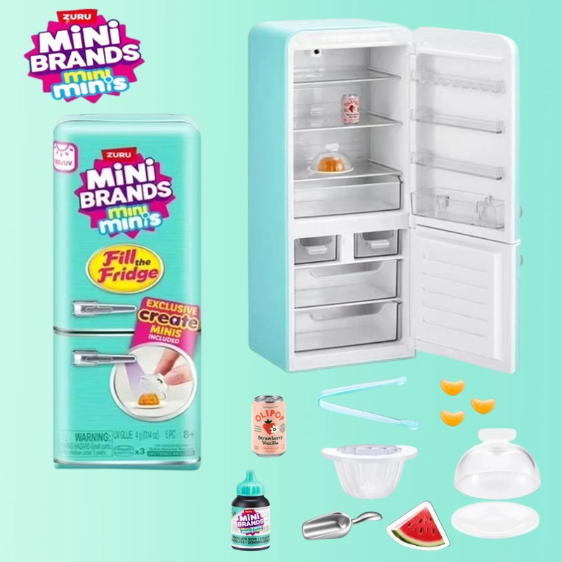 Model Kitchen Set Pvc - ZURU Mini Brands Mini Frigorifero a