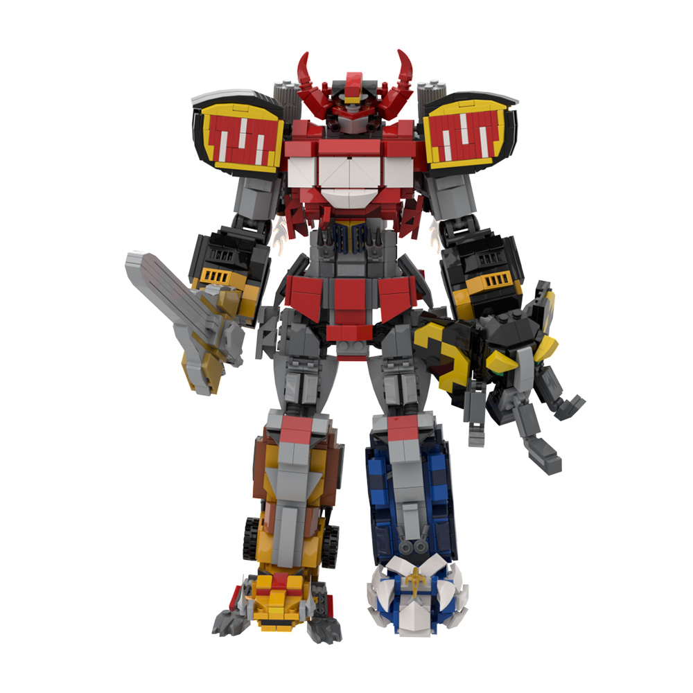 Model Kit Voltron - MOC Dino Mecha Modello Building Blocks