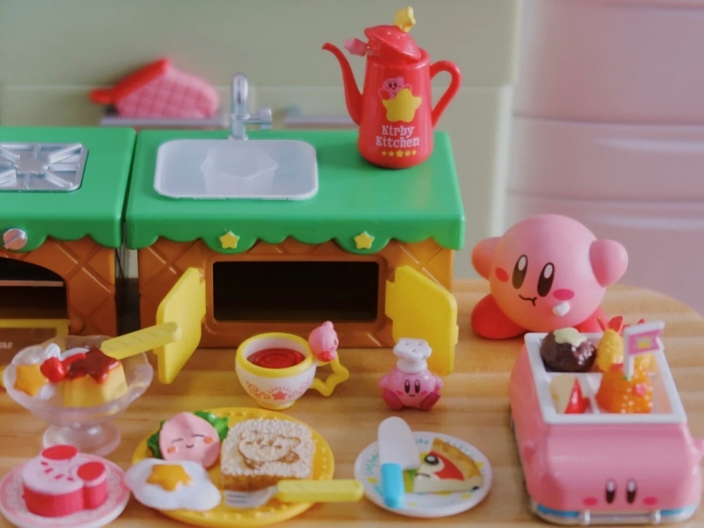 RE-MENT Kirby Kitchen Set di a - Model Kitchen Set Pvc recensione e prezzo