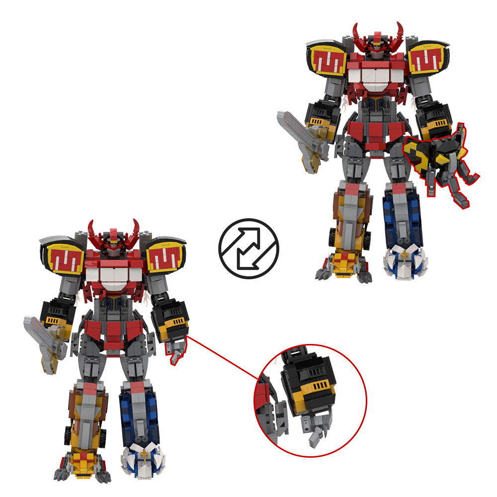 MOC Dino Mecha Modello Buildin - Model Kit Voltron recensione e prezzo